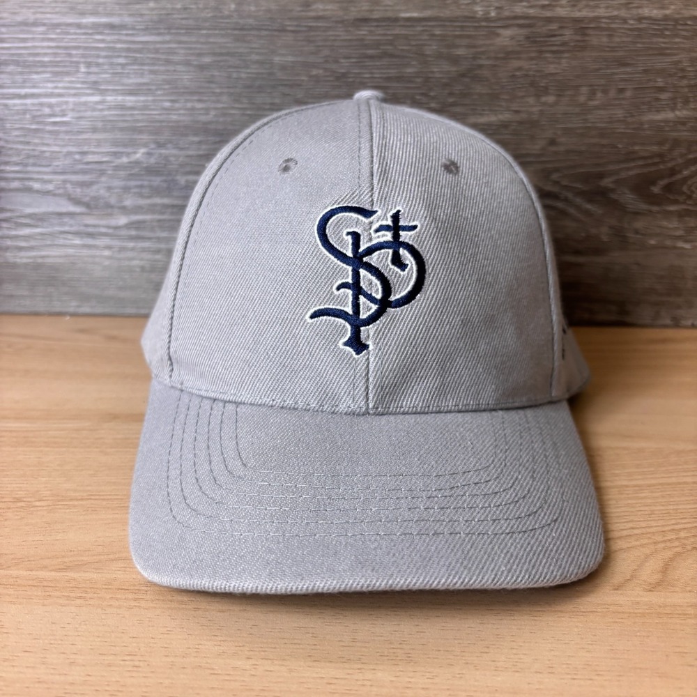 St Paul Saints Hat Cap Strap Back Gray MILB Baseball CHS Field Mens